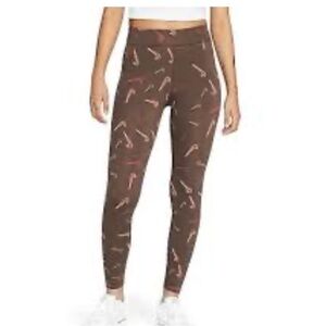 NIKE Brown Hi Waisted Yoga Legging Pants Size S
